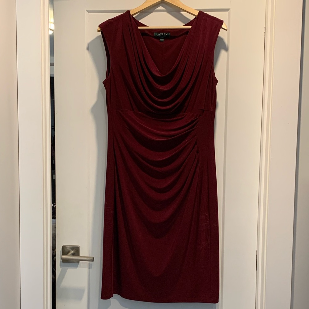 Ralph Lauren burgundy dress